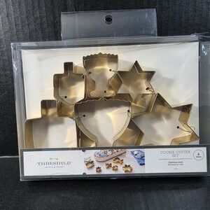 Threshold Hanukkah Cookie Cutter Set Stainless Steel 6 Piece Dreidel Star David
